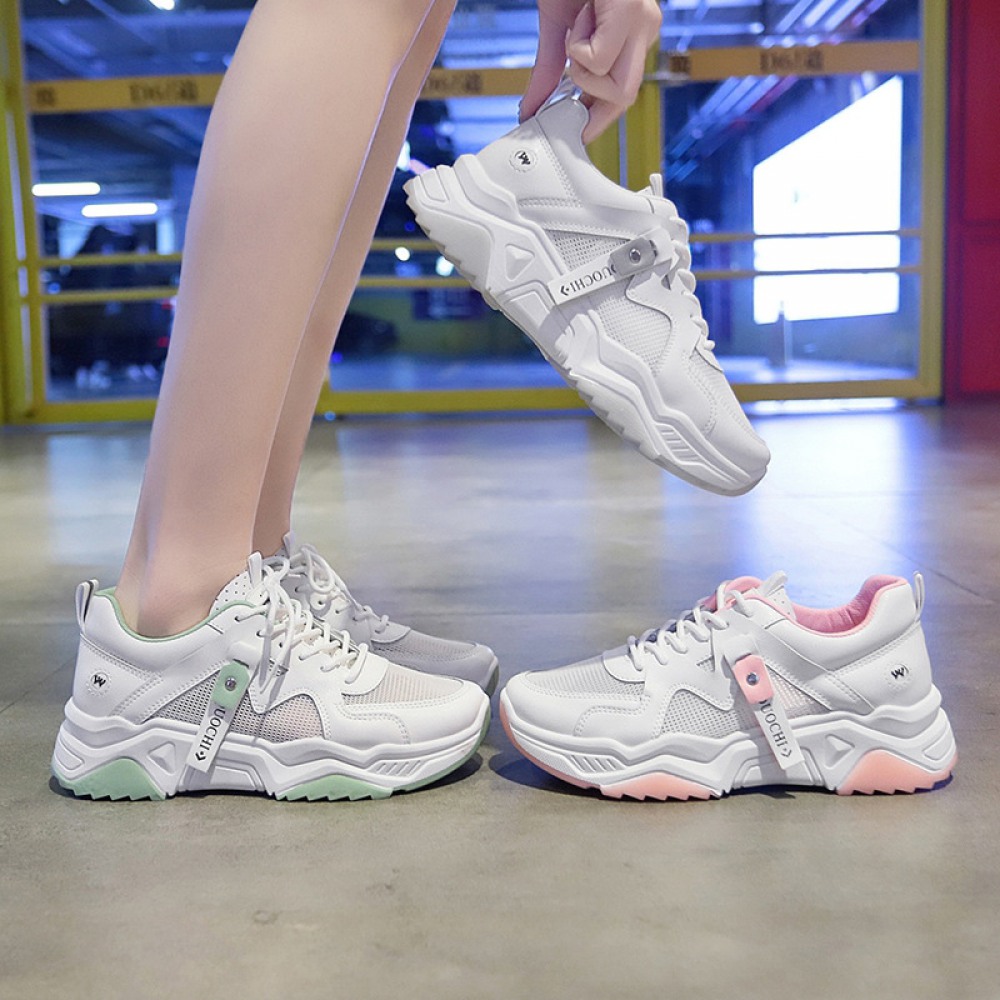 Breathable White Shoes Women's Mesh Surface Summer New Sports Shoes Students